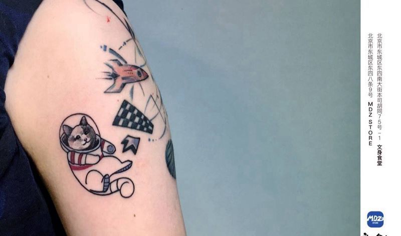 无标题纹身图片_手臂New School纹身图案