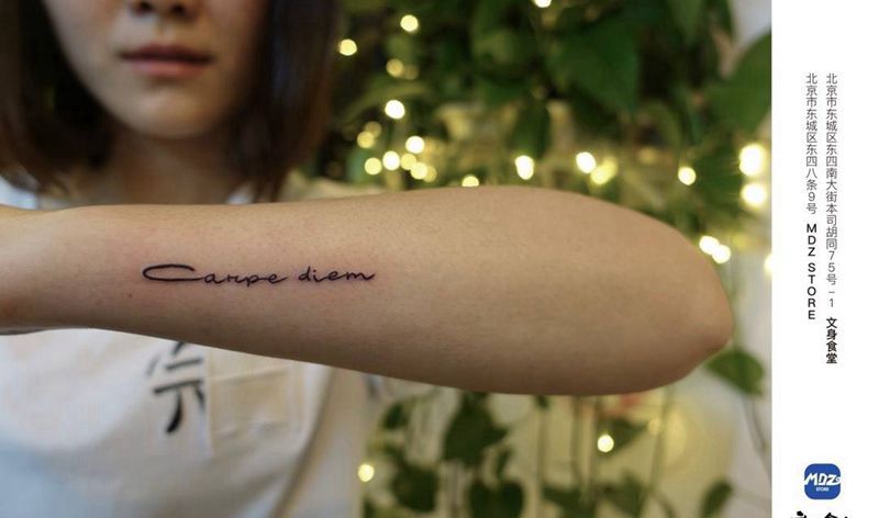 无标题纹身图片_手臂英文纹身图案