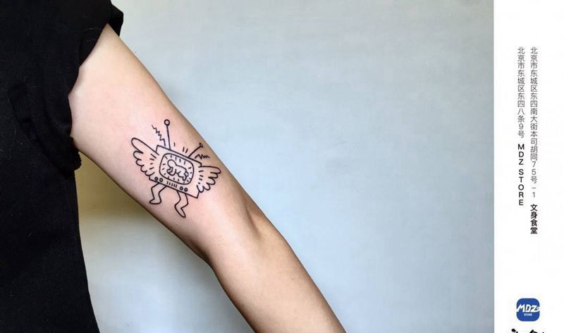 无标题纹身图片_手臂简笔画纹身图案