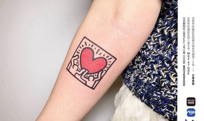 ♥️纹身图片_手臂New School纹身图案