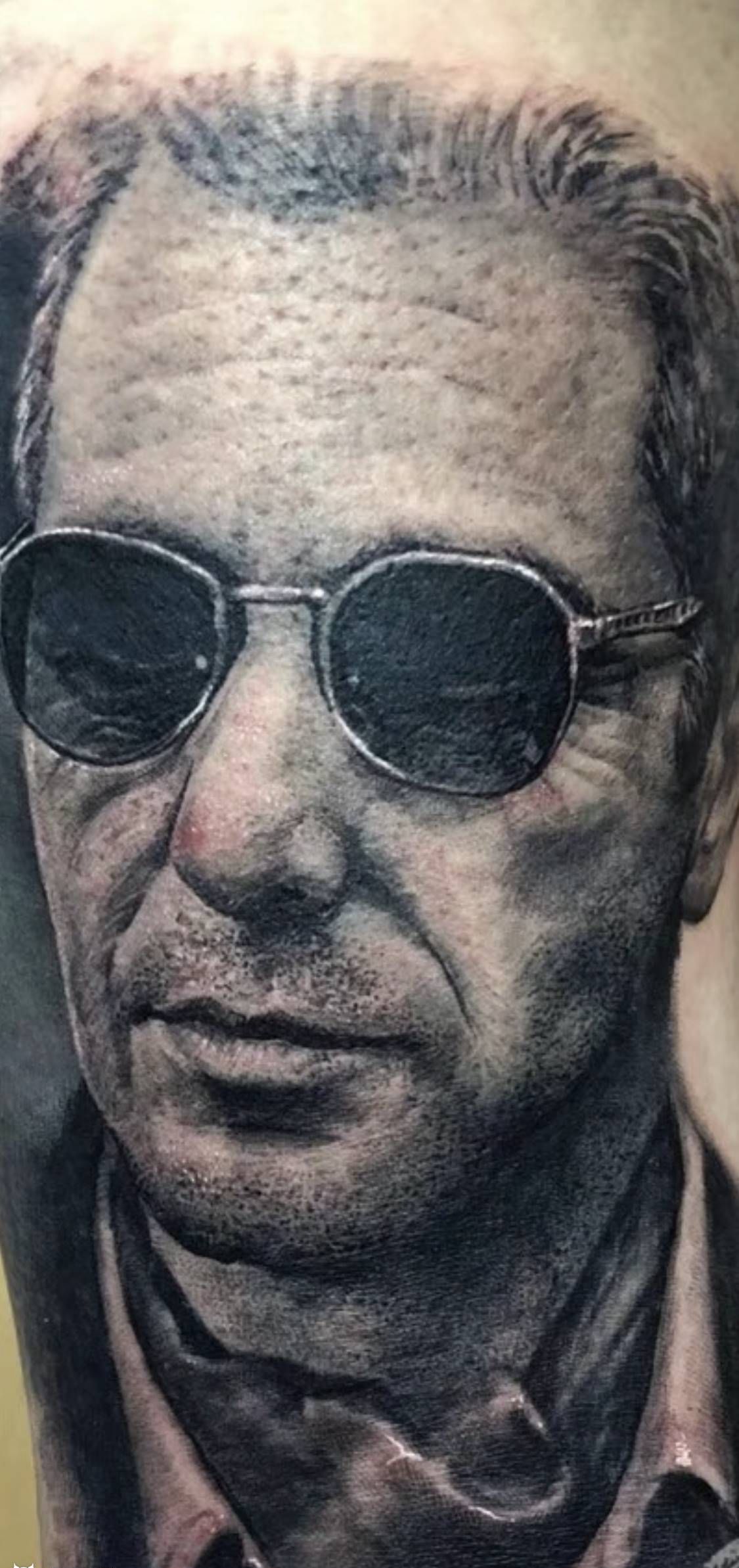 教父纹身图片_肖像纹身图案