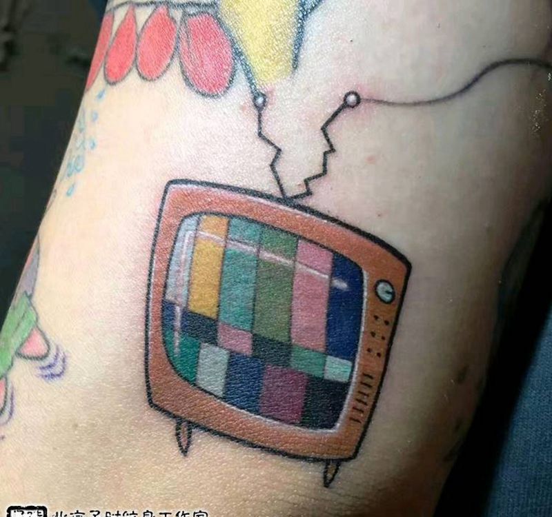电视纹身图片_