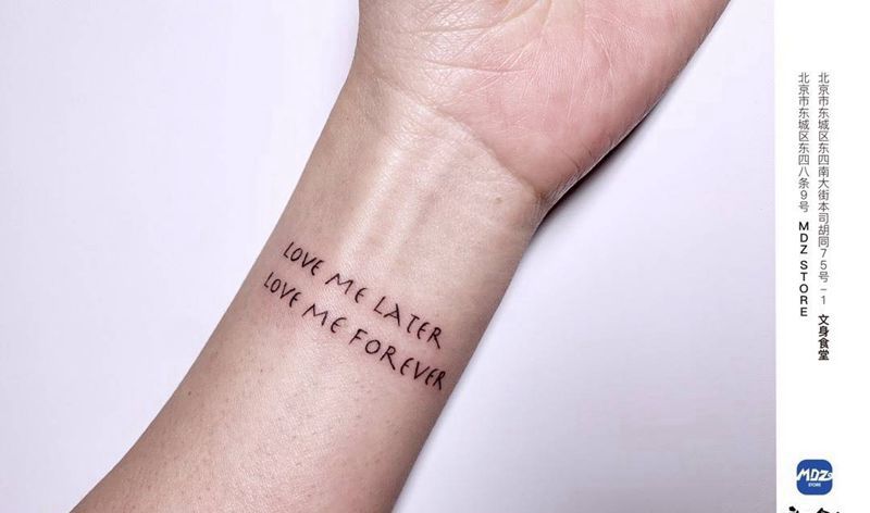 无标题纹身图片_手臂英文纹身图案