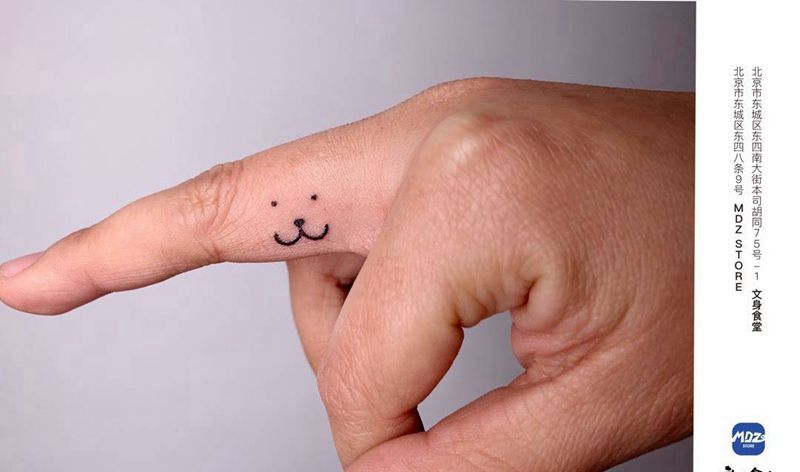 无标题纹身图片_手部简笔画纹身图案