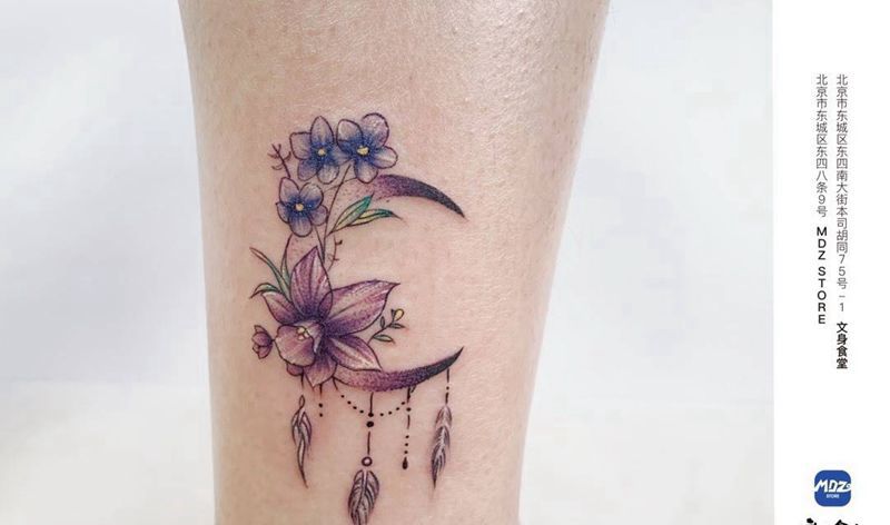 无标题纹身图片_脚部水彩纹身图案