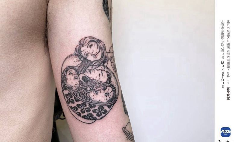 无标题纹身图片_手臂简笔画纹身图案