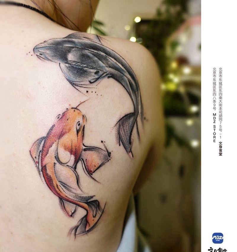 遮盖纹身图片_肩部遮盖纹身图案