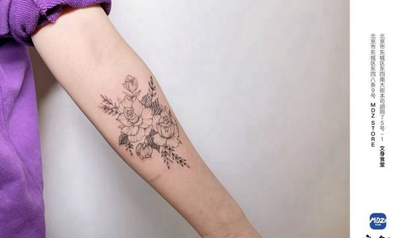 无标题纹身图片_手臂清新纹身图案