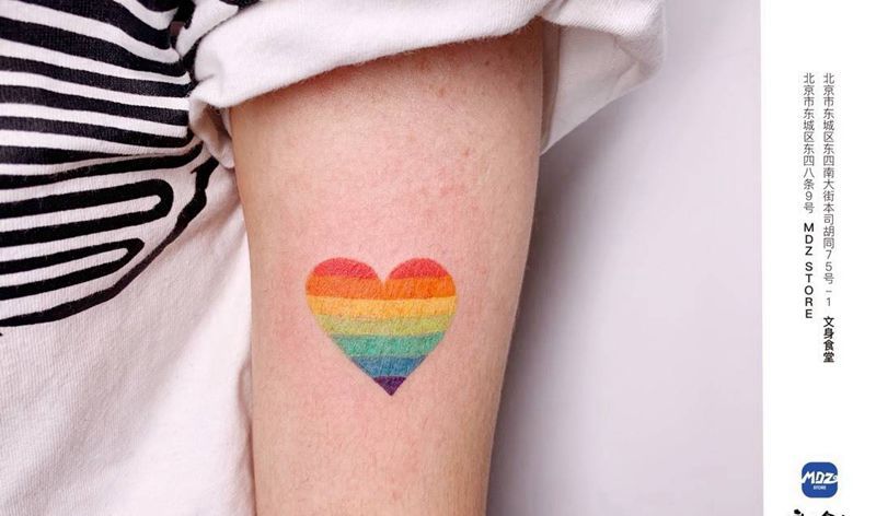 ❤️纹身图片_手臂水彩纹身图案