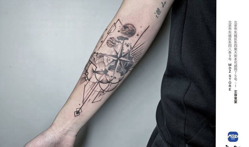 无标题纹身图片_手臂点刺纹身图案