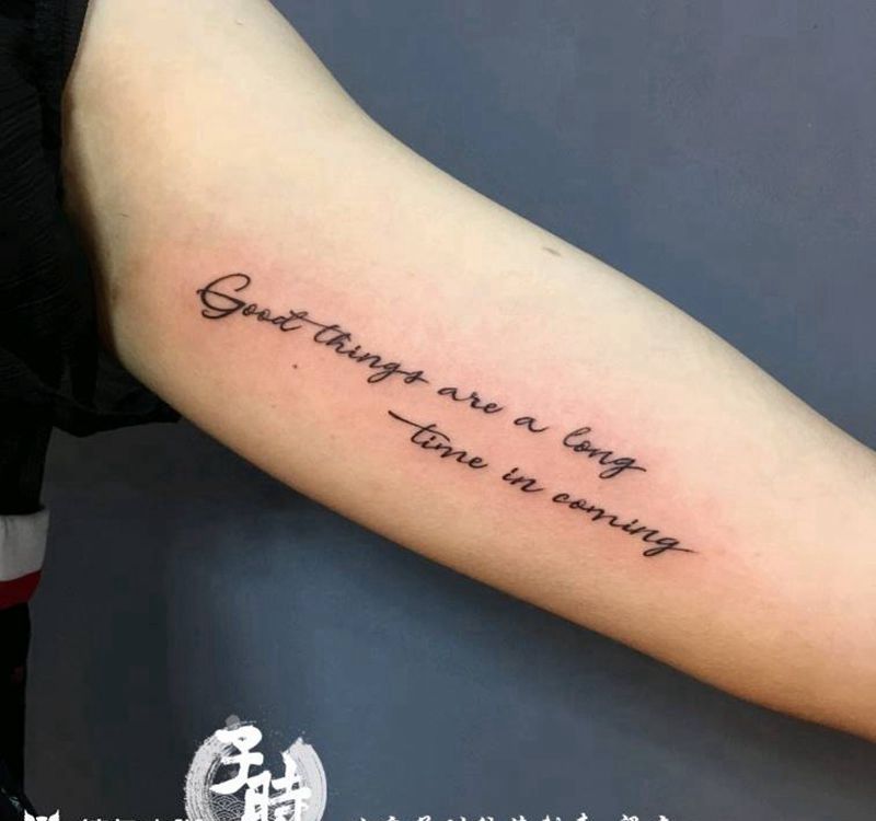 英文纹身图片_手臂字符成品纹身图案