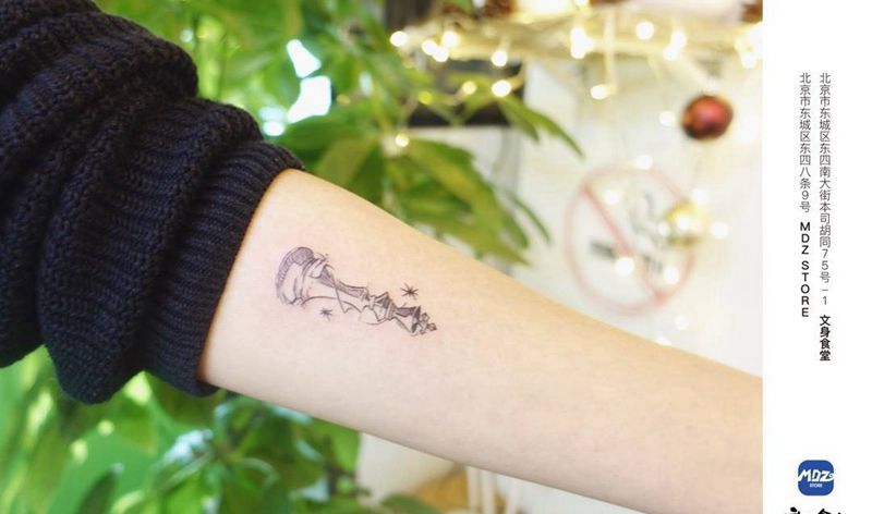 ♟纹身图片_手臂New School纹身图案