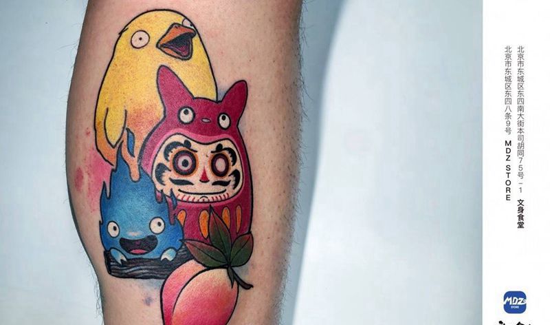 无标题纹身图片_手臂New School纹身图案