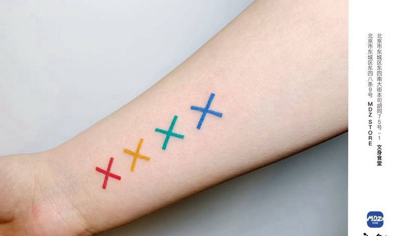 无标题纹身图片_手臂水彩纹身图案