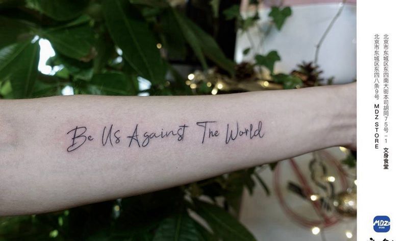 无标题纹身图片_手臂英文纹身图案