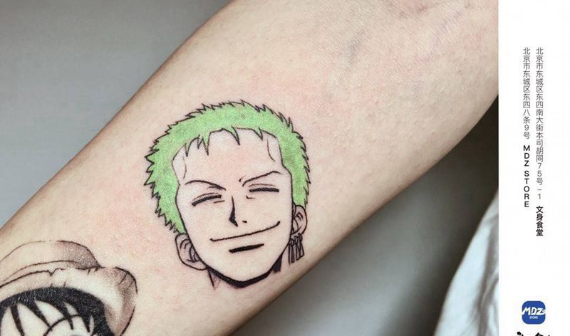 海贼王纹身图片_手臂New School纹身图案