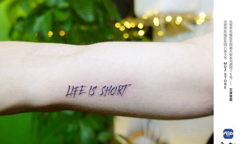无标题纹身图片_手臂英文纹身图案