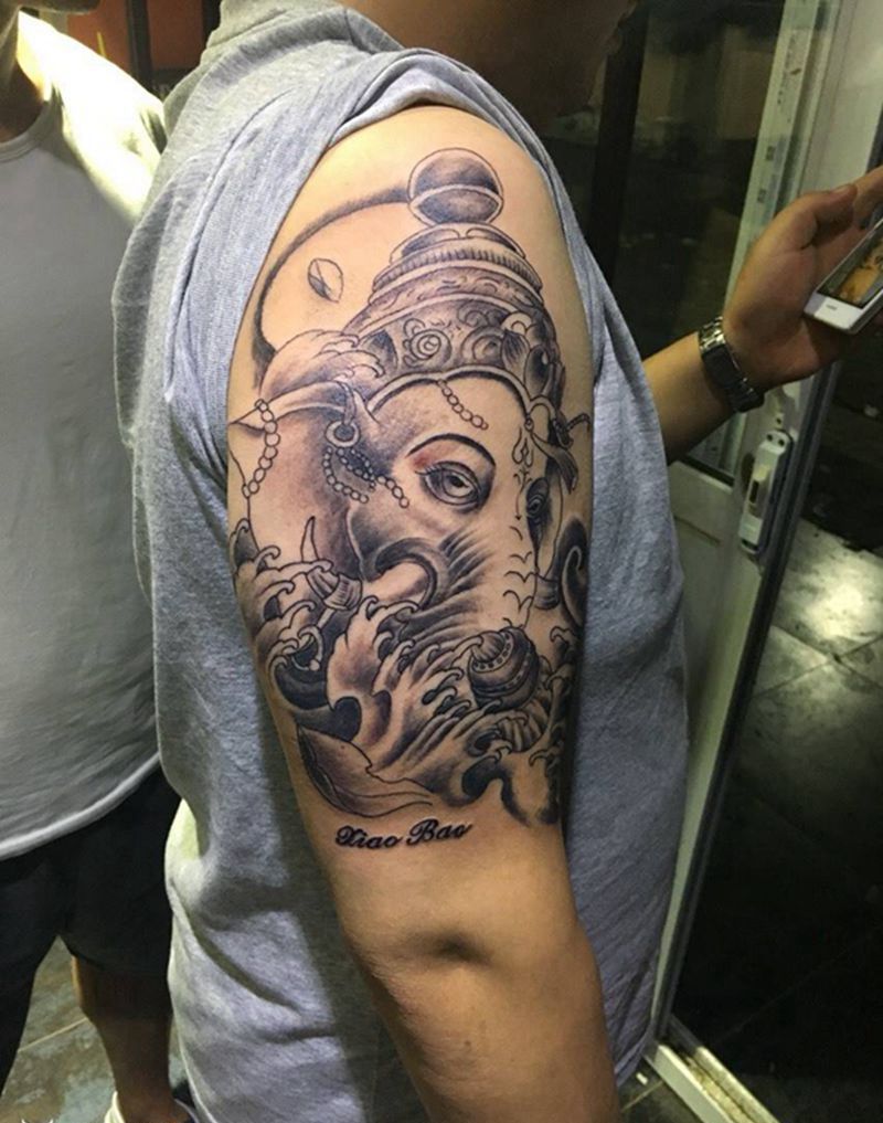 象神纹身图片_