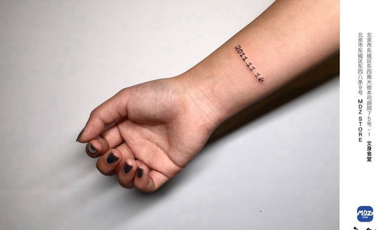 记录纹身图片_手臂文字纹身图案