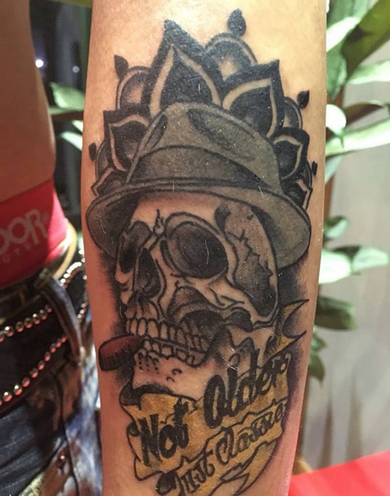 原创骷髅纹身图片_