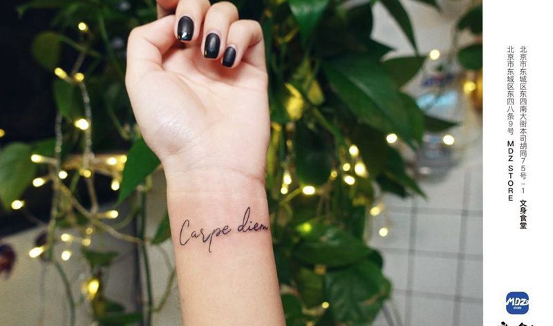 无标题纹身图片_手部英文纹身图案