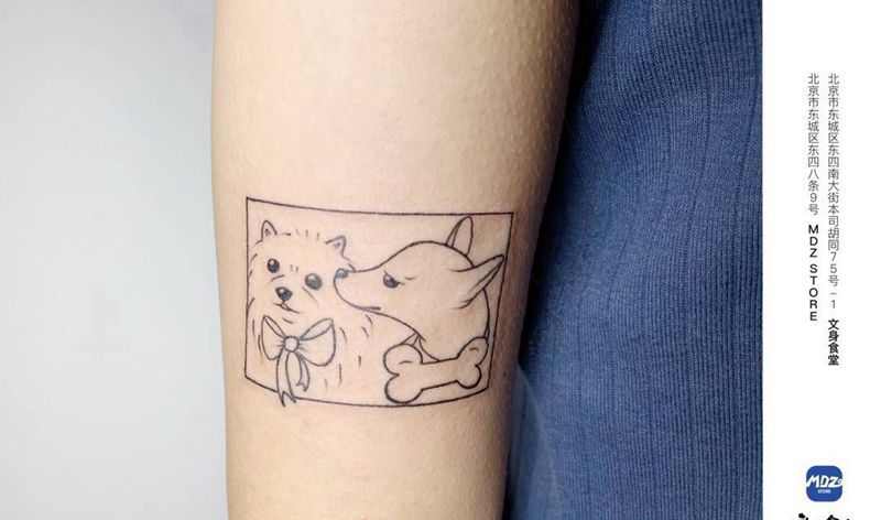 无标题纹身图片_手臂线构纹身图案