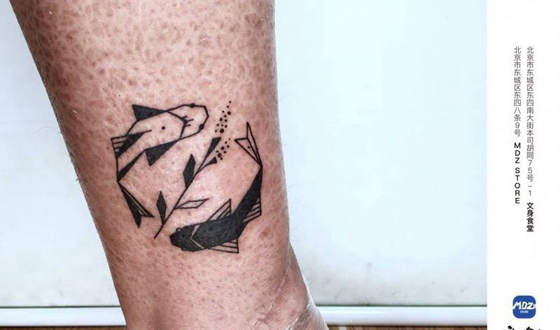 无标题纹身图片_脚部New School纹身图案