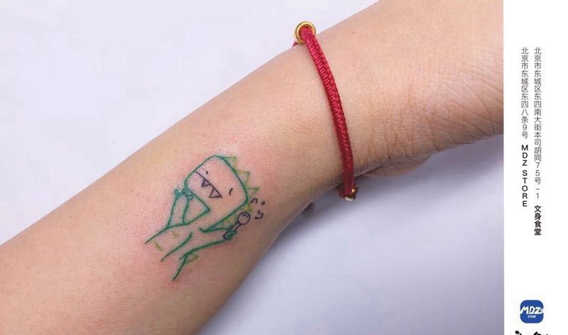 无标题纹身图片_手臂简笔画纹身图案