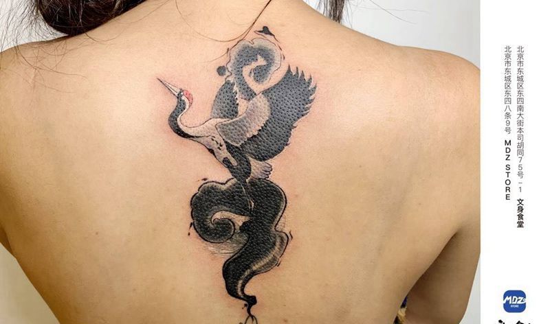 遮盖纹身图片_背部遮盖纹身图案