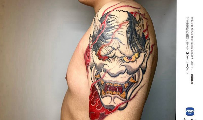 无标题纹身图片_手臂老传统纹身图案