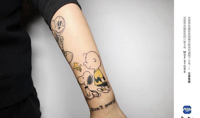 无标题纹身图片_手臂New School纹身图案