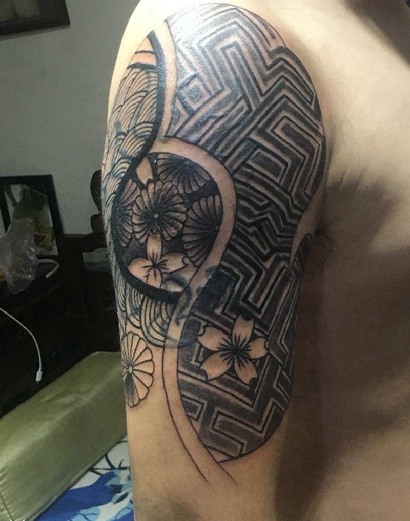 图腾遮盖纹身纹身图片_