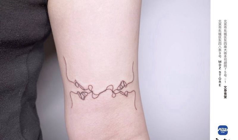 无标题纹身图片_手臂线条纹身图案