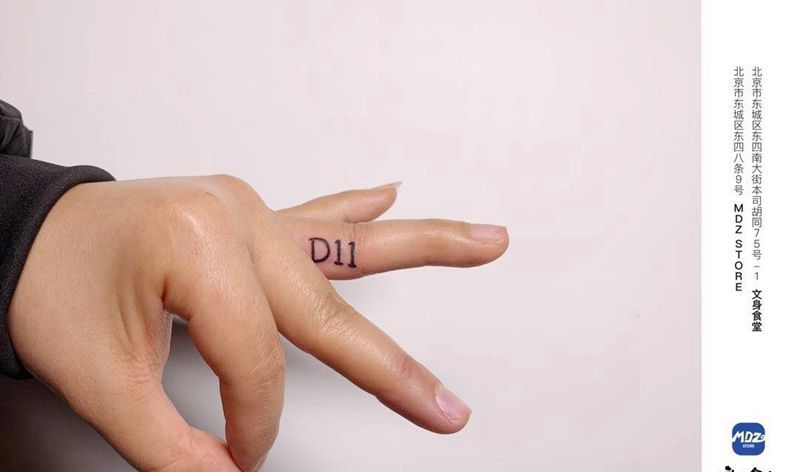 无标题纹身图片_手部文字纹身图案