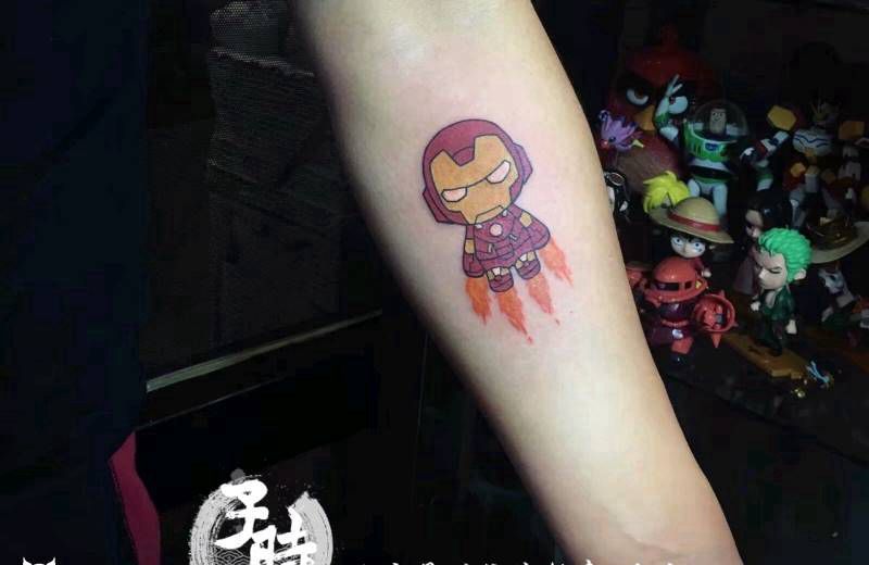 童年纹身图片_手臂欧美人物原创成品纹身图案