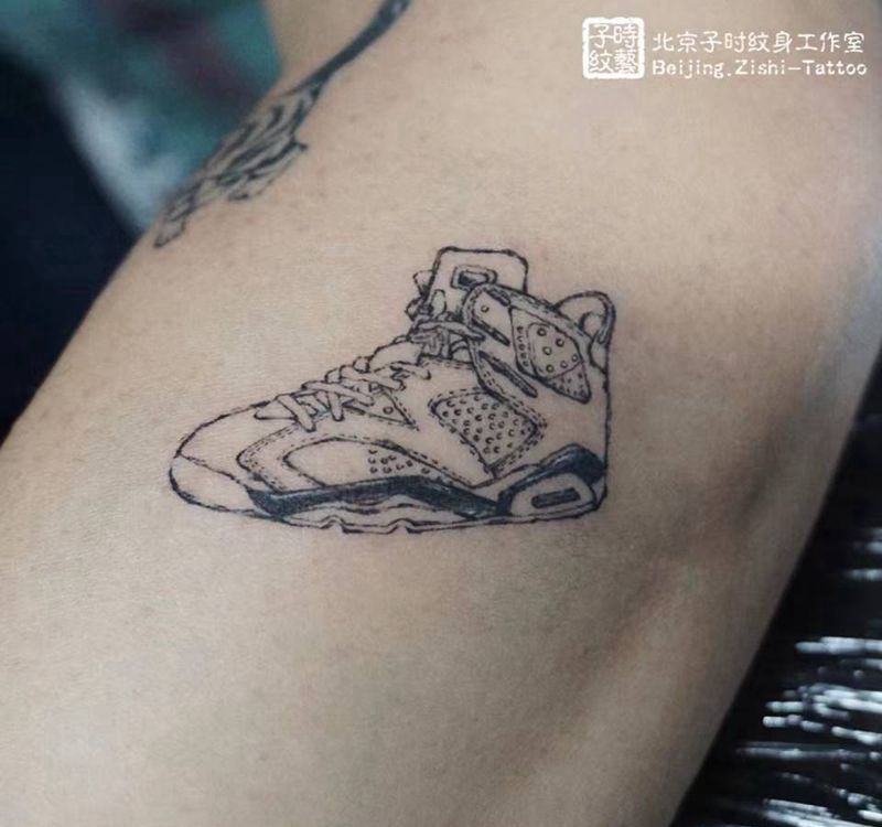 原创乔6纹身图片_手臂原创简笔画纹身图案