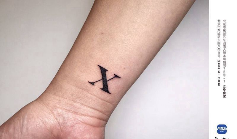 X纹身图片_手臂文字纹身图案