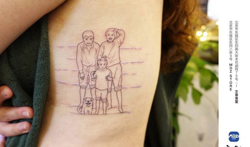 无标题纹身图片_手臂简笔画纹身图案