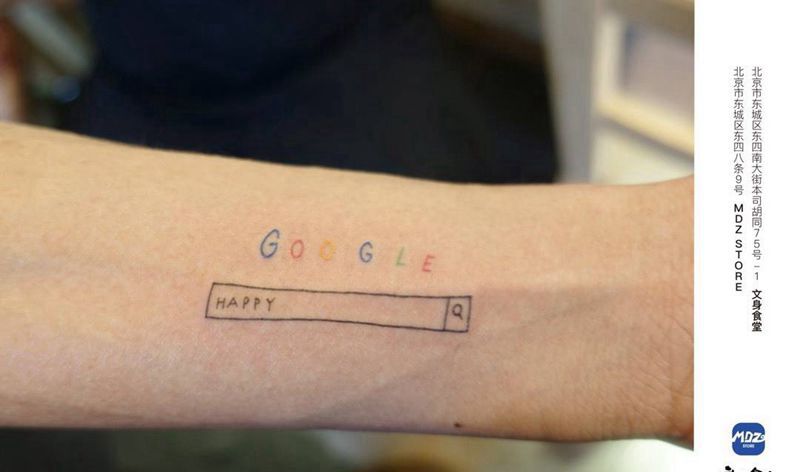 无标题纹身图片_手臂简笔画纹身图案