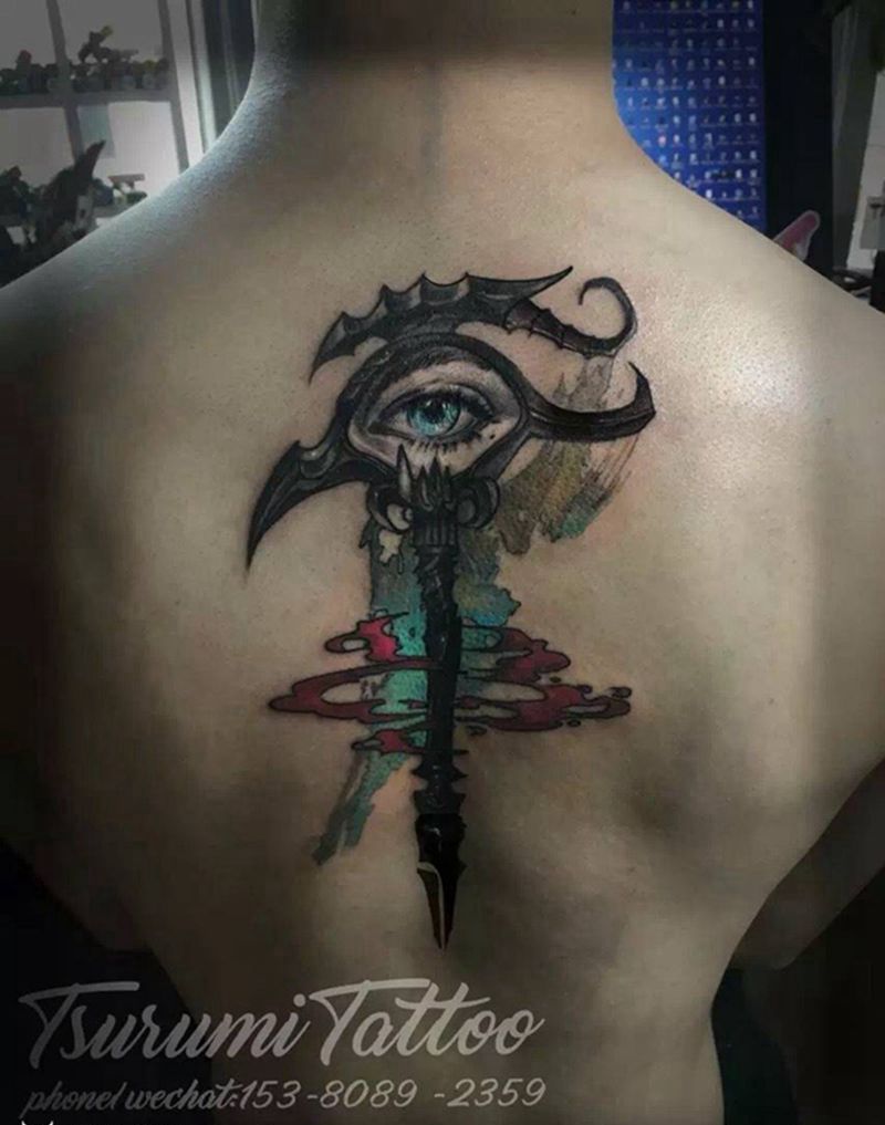 原创 眼纹身图片_