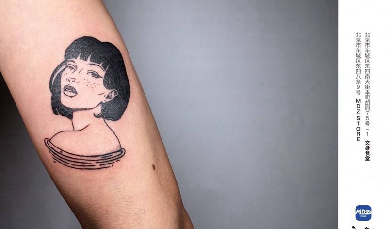 无标题纹身图片_手臂人物纹身图案