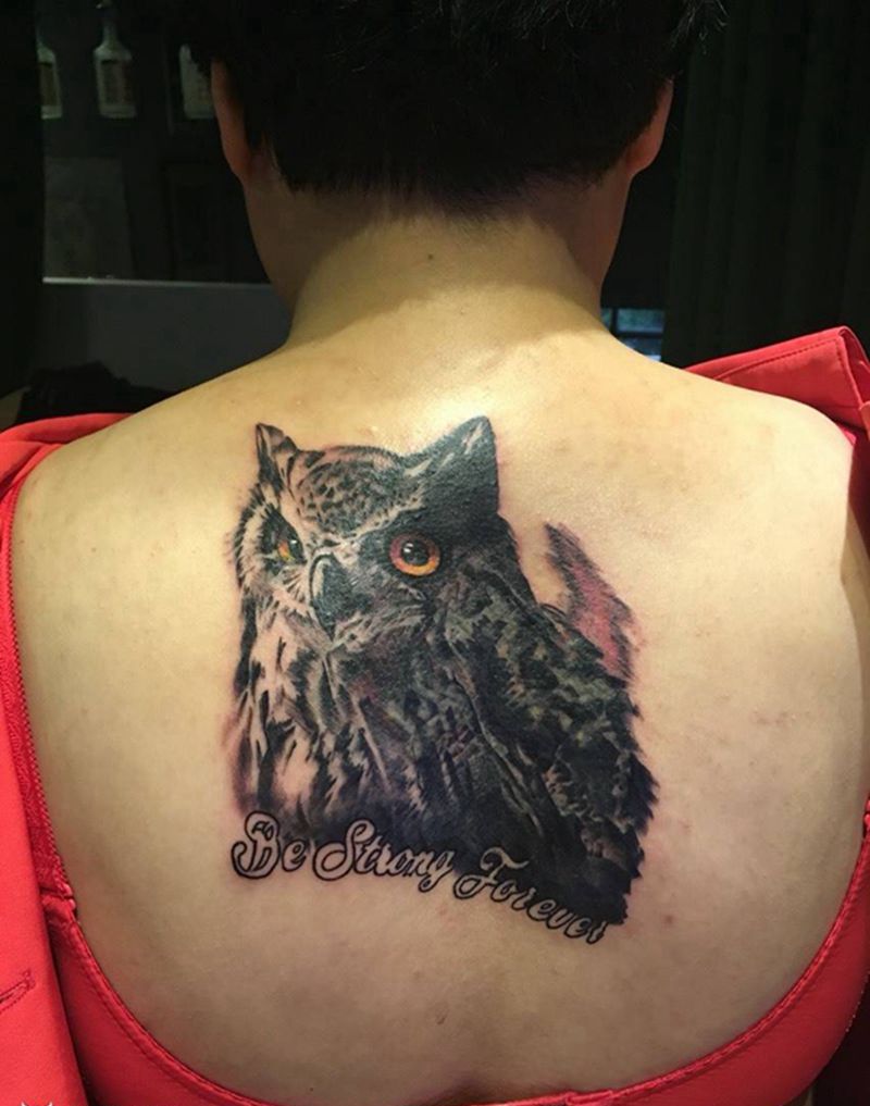 猫头鹰纹身图片_