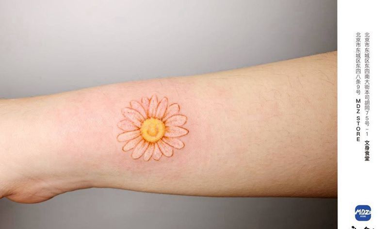 无标题纹身图片_手臂水彩纹身图案