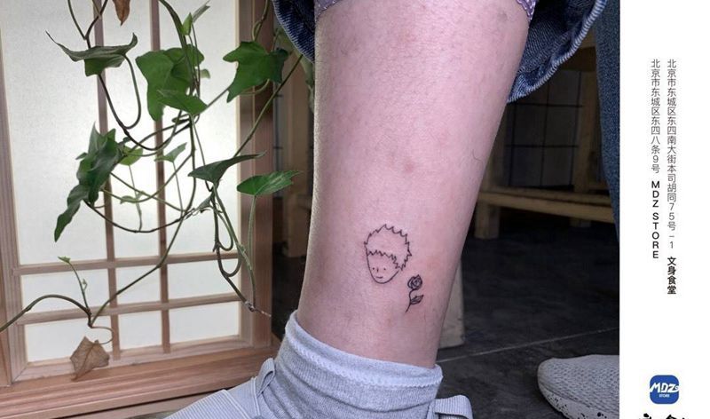 无标题纹身图片_脚部简笔画纹身图案