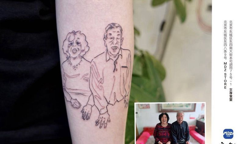 无标题纹身图片_手臂简笔画纹身图案