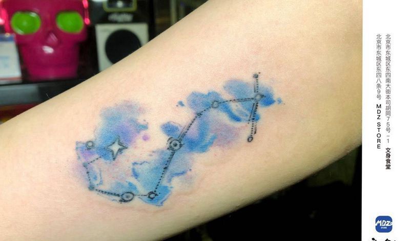 无标题纹身图片_手臂水彩纹身图案