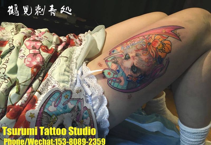 原创布偶猫纹身图片_