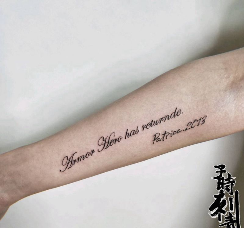 英文纹身图片_手臂纹身图案