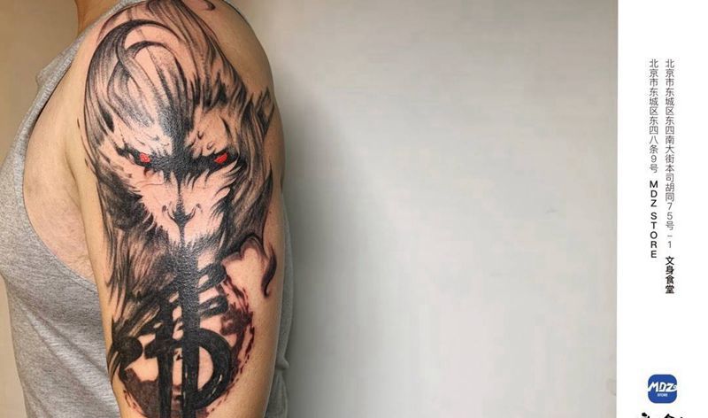 无标题纹身图片_手臂新传统纹身图案