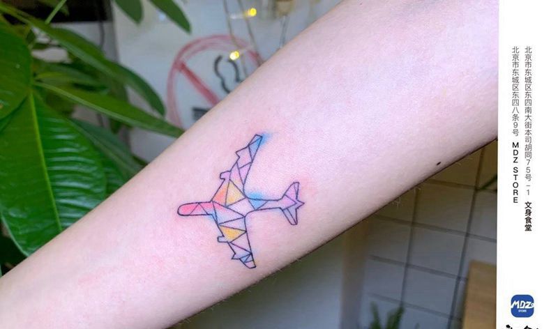 无标题纹身图片_手臂水彩纹身图案